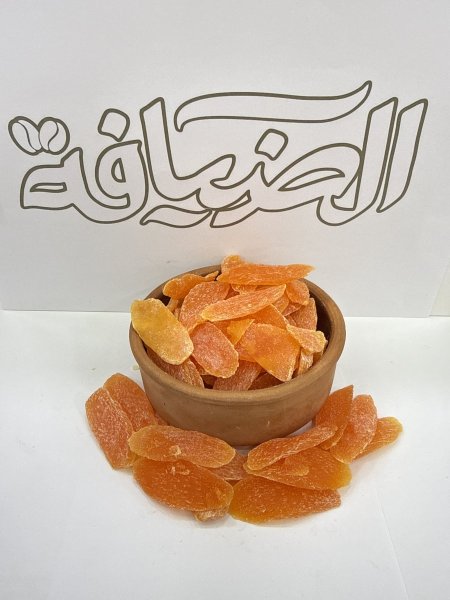 أناناس شرائح مجففة برتقالي